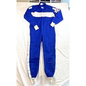 G-Force Racing Gear Blue Fire Suit XL SFI 3.2A/1 One Piece Adult Coveralls